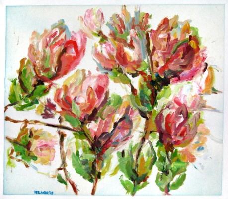 GF Magnolien  60 x 60 cm Acryl